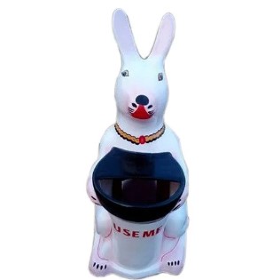 Durable garden benches and FRP dustbins designed for outdoor use, providing comfortable seating and efficient waste disposal solutions in parks, gardens, and public spaces.