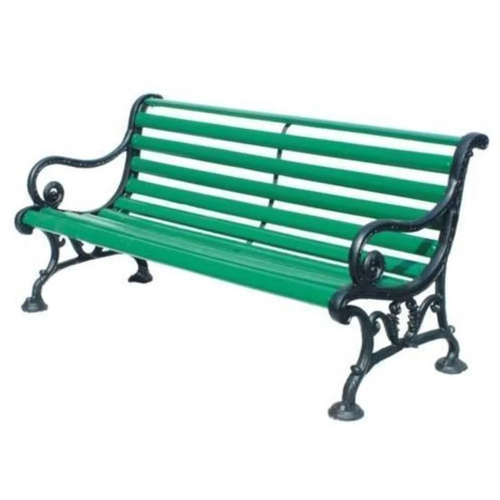 Durable garden benches and FRP dustbins designed for outdoor use, providing comfortable seating and efficient waste disposal solutions in parks, gardens, and public spaces.