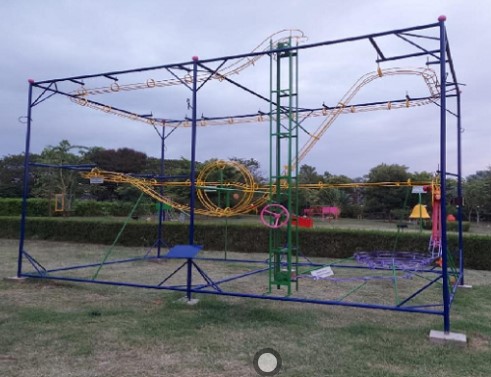 Interactive science park equipment designed to engage and educate children and visitors with hands-on learning experiences in physics, mechanics, and natural sciences.