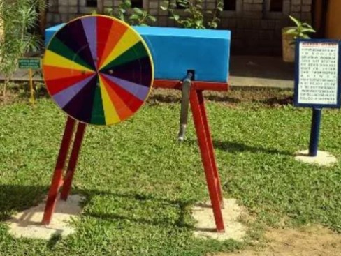 Interactive science park equipment designed to engage and educate children and visitors with hands-on learning experiences in physics, mechanics, and natural sciences.