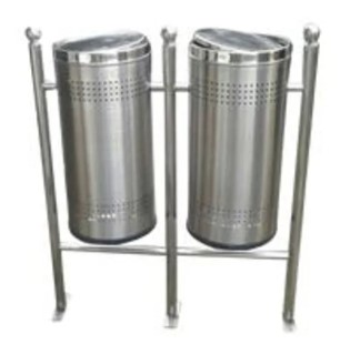 Durable garbage waste handling equipment designed for efficient waste collection and disposal, ideal for outdoor and indoor use in public and commercial spaces.